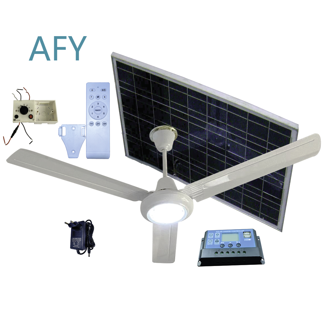 Outdoor Lighting Warehouse - ACDC 56 12V Solar Fan for
