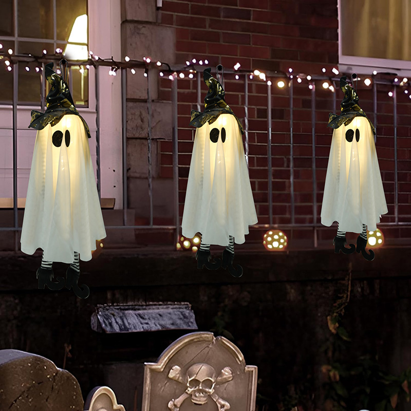 Outdoor Lighting Tree - Halloween Hanging Ghost Decoration Outdoor Halloween