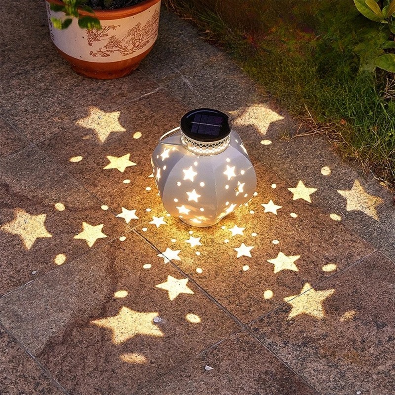 Outdoor Lighting And Decor - Garden Star Projector Lamp Hanging Solar
