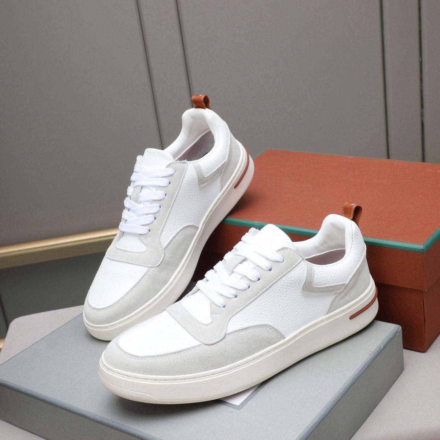 Outdoor Lighting Trends - Genuine Leather Low Top Casual Footwear