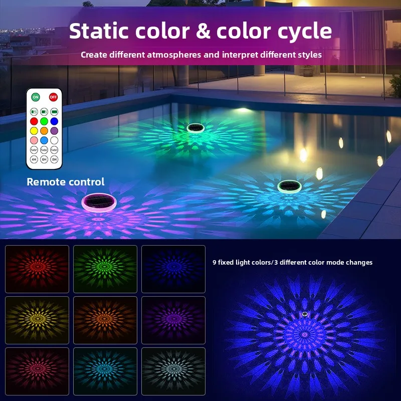 Outdoor Lighting And Landscape - Solar-powered outdoor water feature lights pond