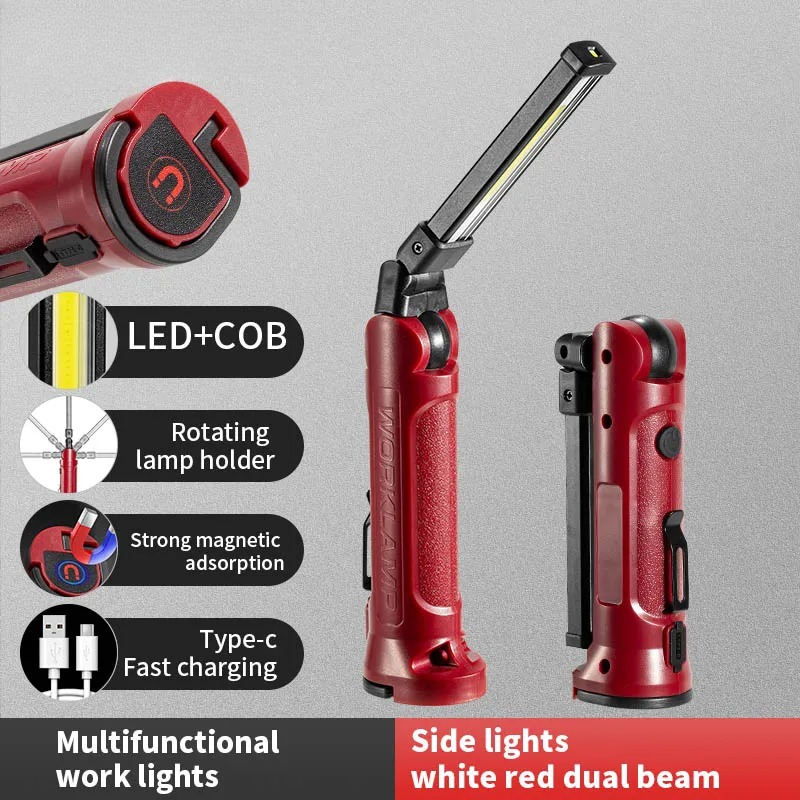 Outdoor Lighting Types - COB LED Work Light Rechargeable Folding