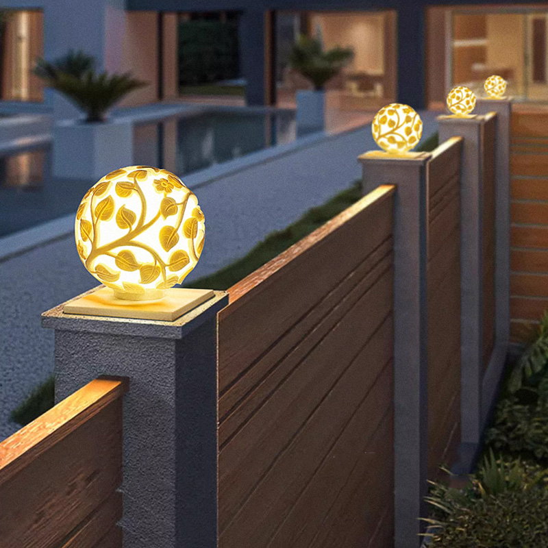 Outdoor Lighting And Decor - Outdoor column lights solar LED column