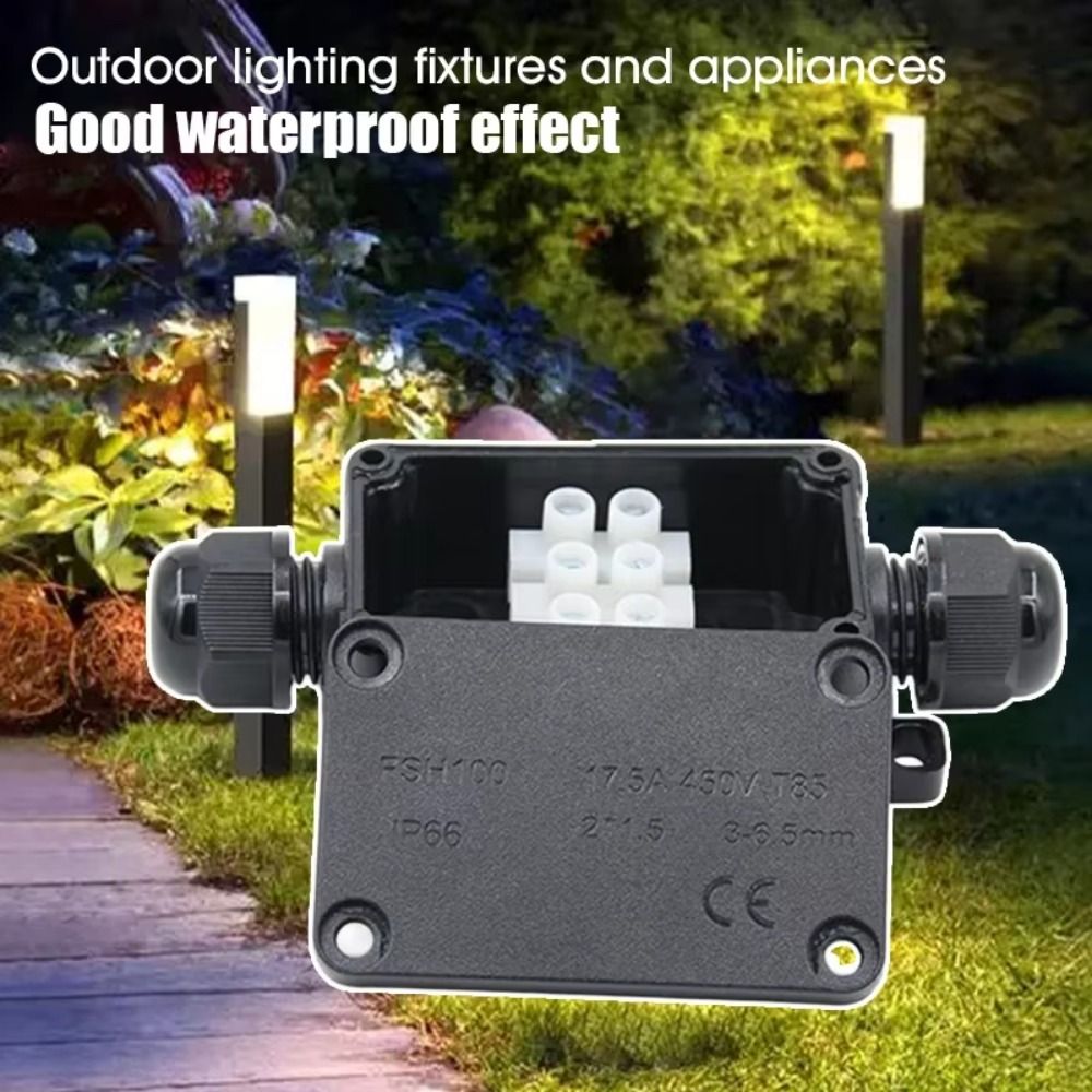 Outdoor Lighting Junction - Durable IP66 Junction Box 2-Way 3-Way