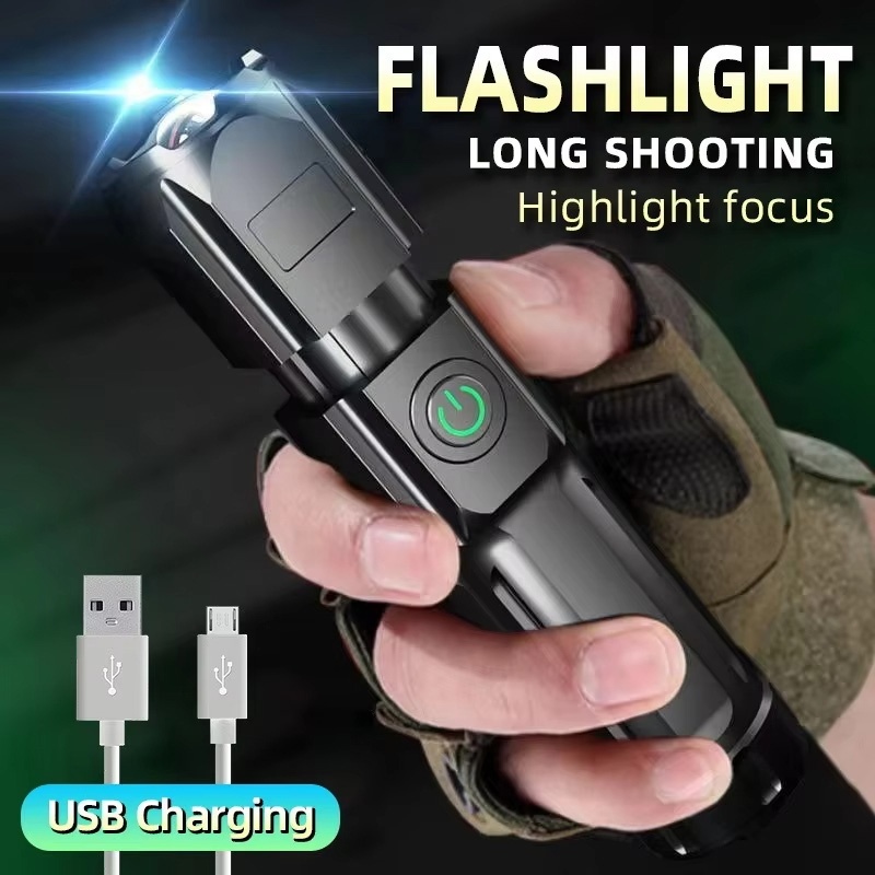 Outdoor Lighting The Range - Multi-functional USB Light Flashlight USB Rechargeable