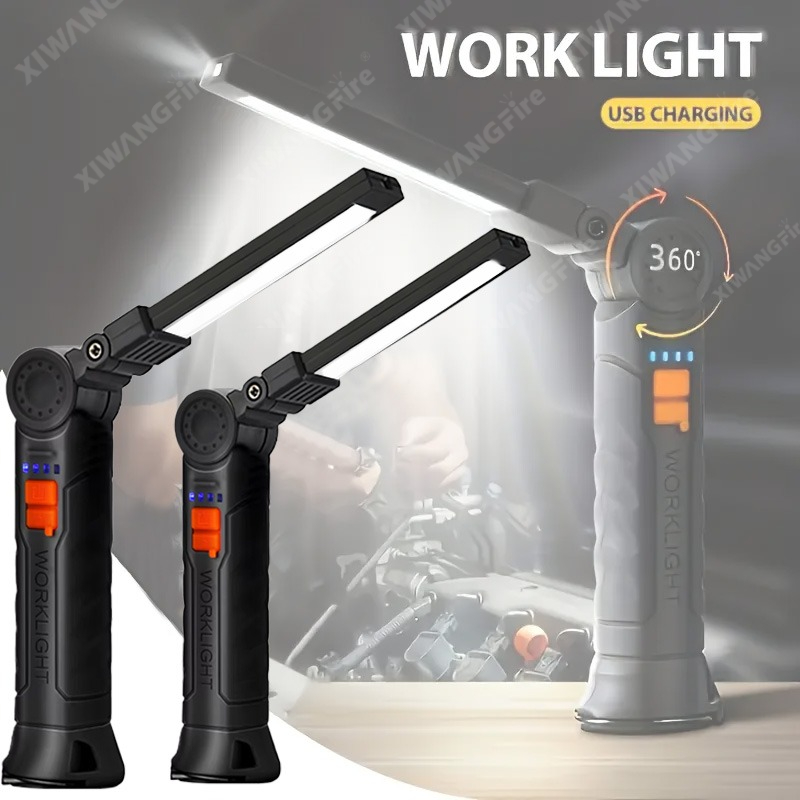 Lighting Fixture Outdoor - Rechargeable LED Flashlight Work Light with
