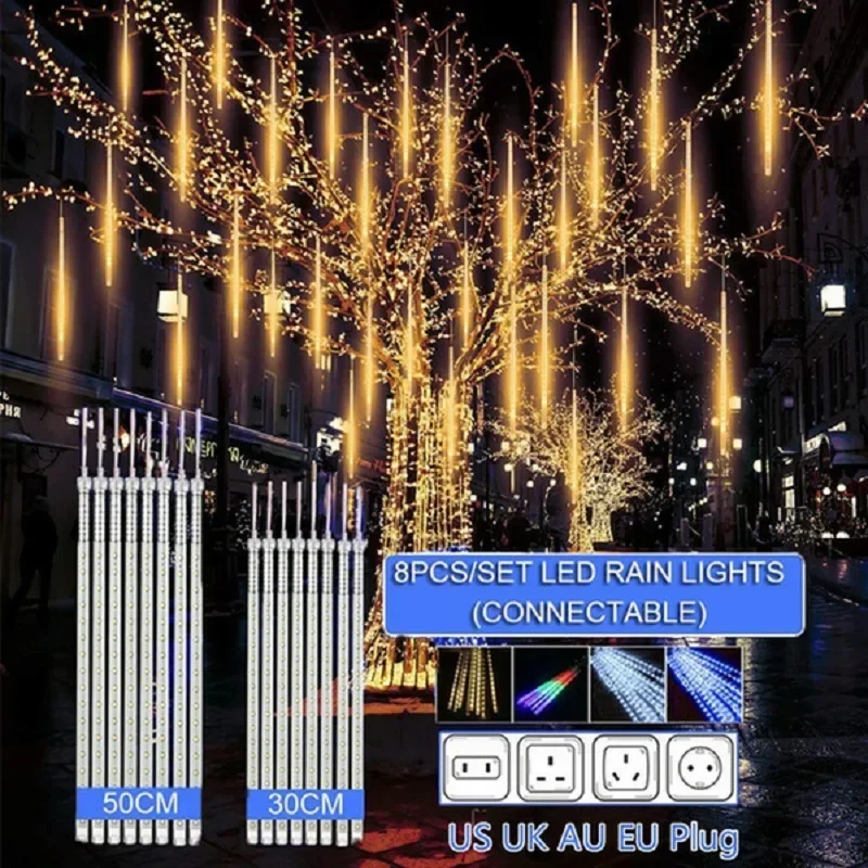 Outdoor Lighting Tree - 30cm /50cm Waterproof Meteor Shower Rain