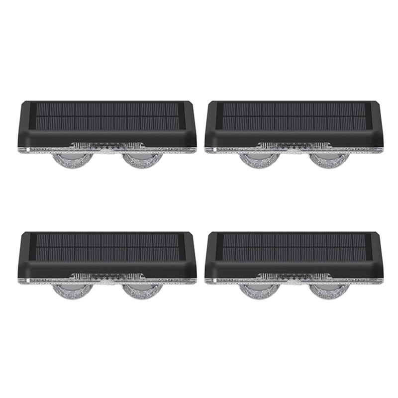 Outdoor Lighting On Sale - Hot Sale-4PCS RGB Solar Wall Lamp