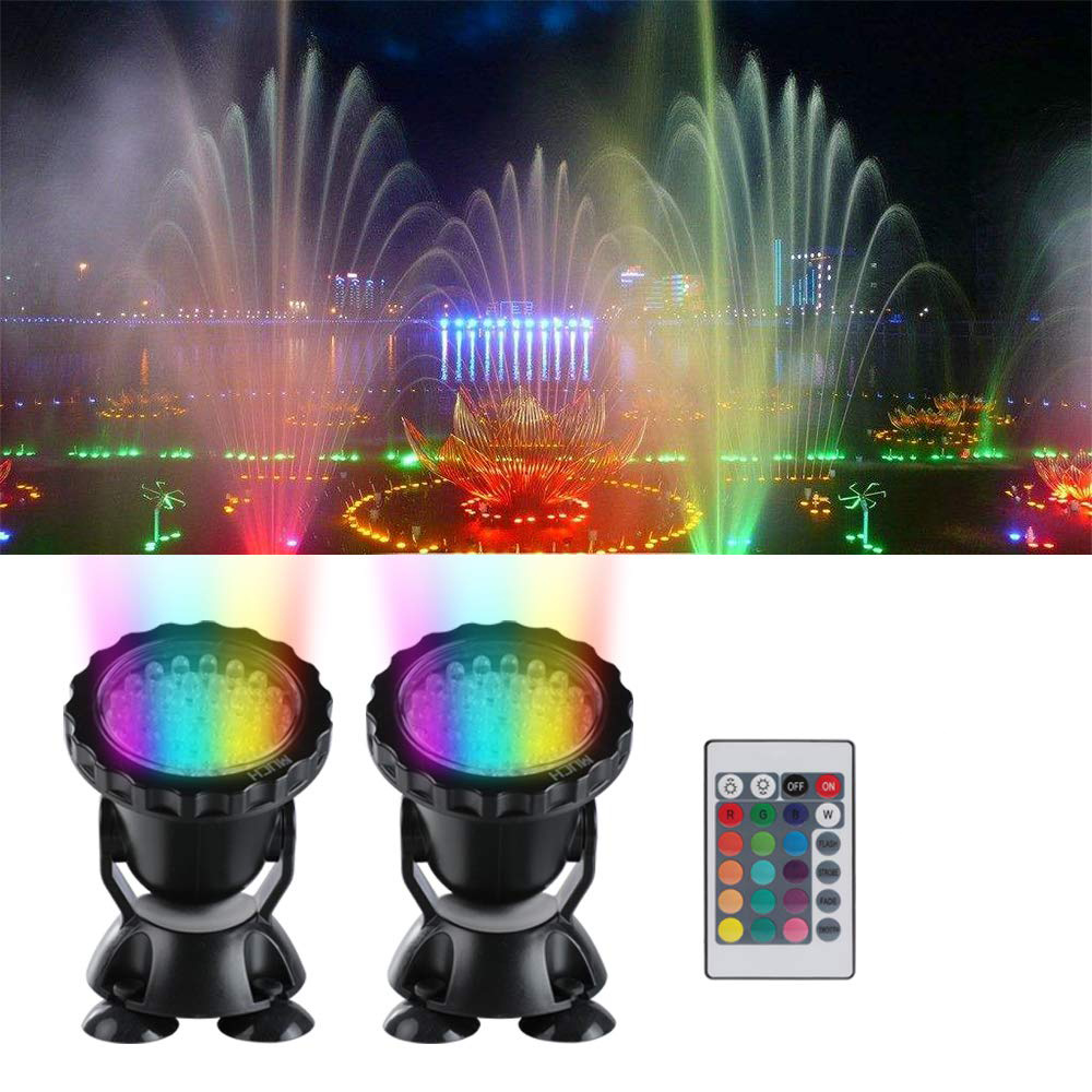 Pond Light Submersible - 12V Submersible Pond Light Multi-Color Aquarium