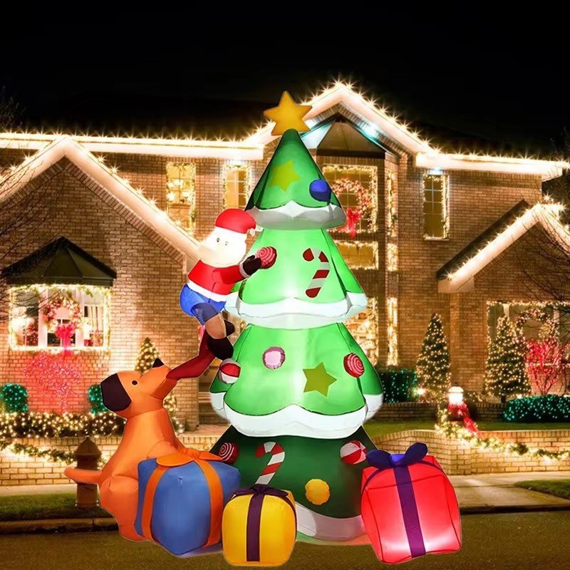 Outdoor Lighting Tree - Christmas Tree Inflatable Model 7FT Dog
