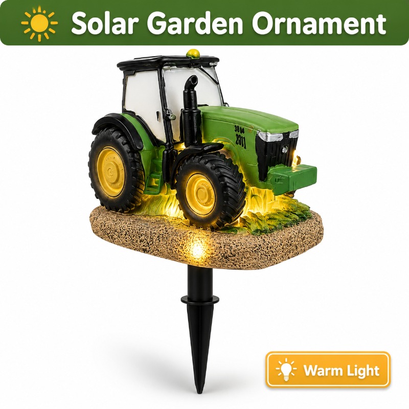 Outdoor Lighting Yard Stakes - Solar Tractor Garden Stake Light Outdoor