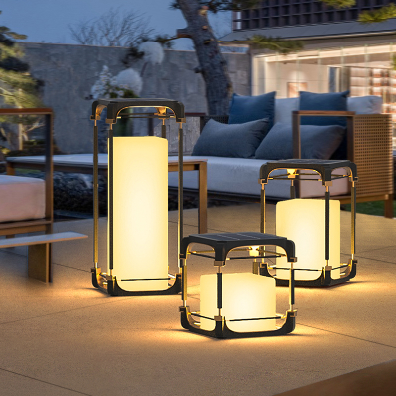 Outdoor Lighting And Decor - Luminous floor lamp courtyard solar LED