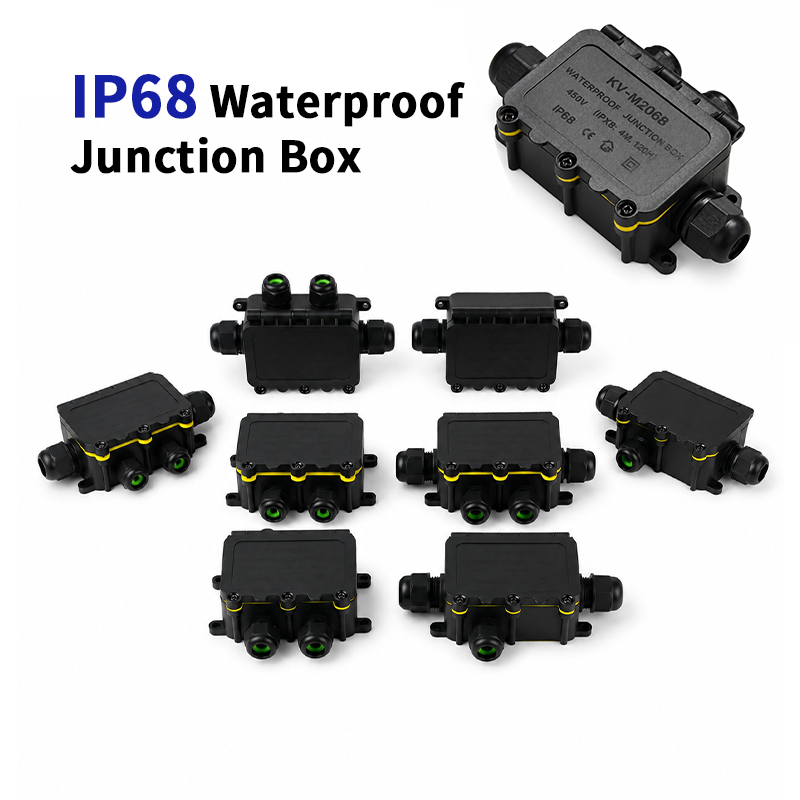 Outdoor Lighting Junction - IP68 Waterproof Junction Box 2-8 Way