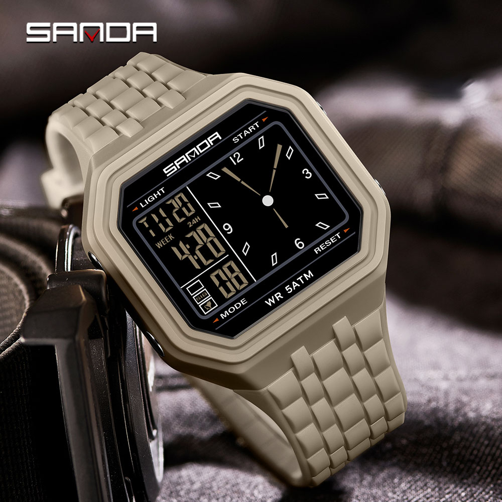 Outdoor Lighting Trends - SANDA 6367 Outdoor Electronic Watch Men's