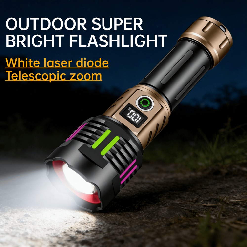 Outdoor Lighting Types - Super Bright White Light LED Flashlight