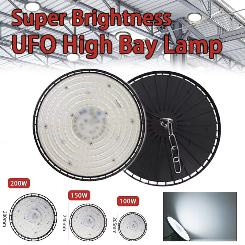 Outdoor Lighting Warehouse - 100-200W LED Industrial UFO High Bay