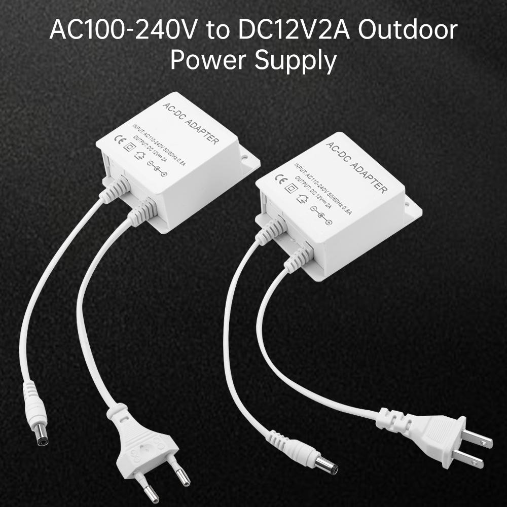 DC12V 2A EU Plug Adapter Secur - Outdoor Lighting Socket recension och pris