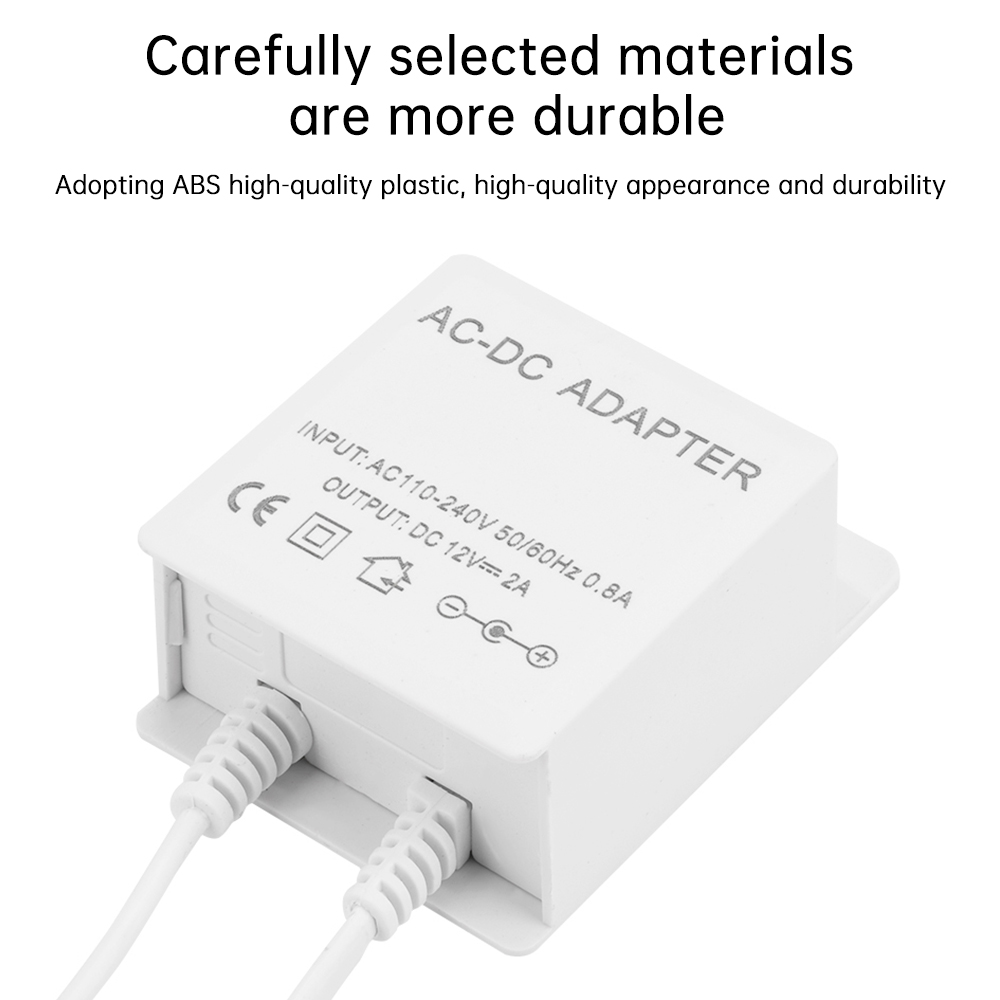 DC12V 2A EU Plug Adapter Secur - Outdoor Lighting Socket recension och pris