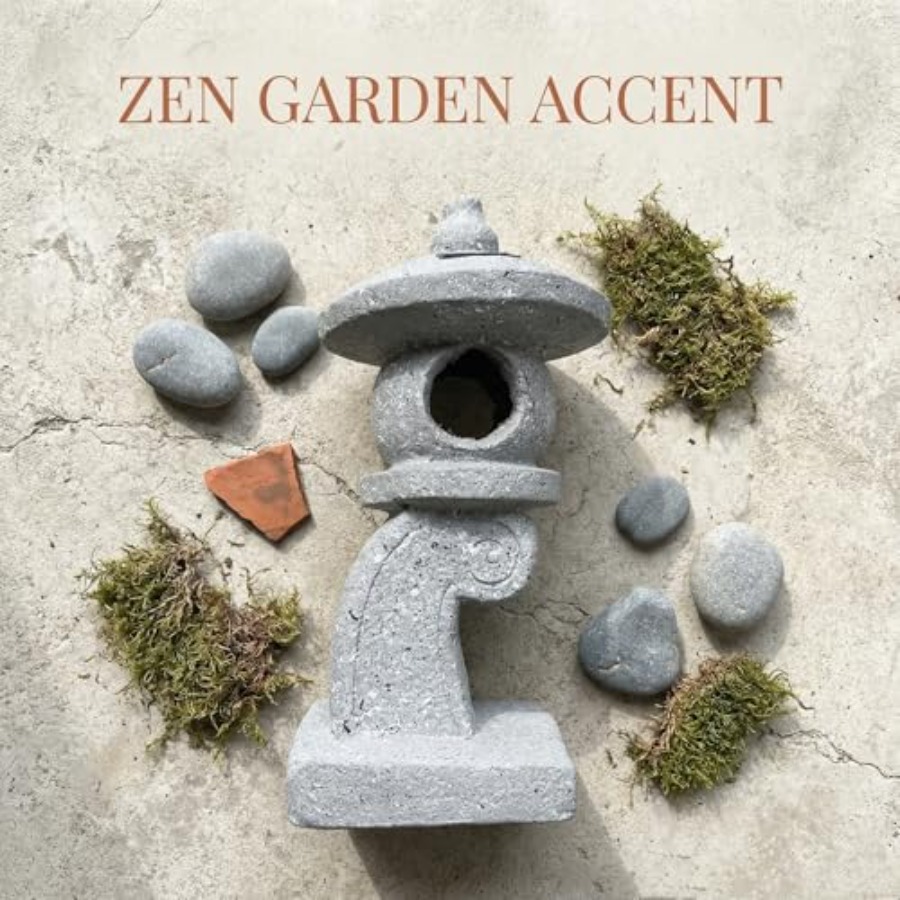 14'' High Asian Solar-Powered  - Outdoor Zen Lighting recension och pris