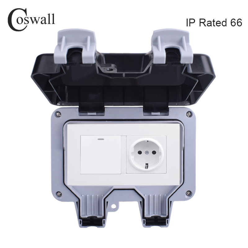 Coswall IP66 Weatherproof Wate - Outdoor Lighting Socket recension och pris