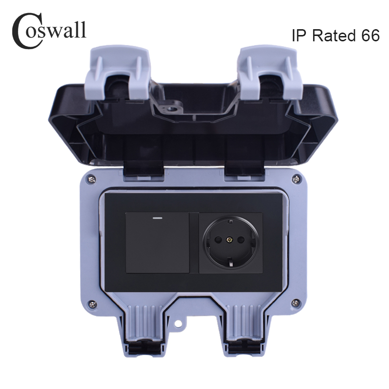 Coswall IP66 Weatherproof Wate - Outdoor Lighting Socket recension och pris