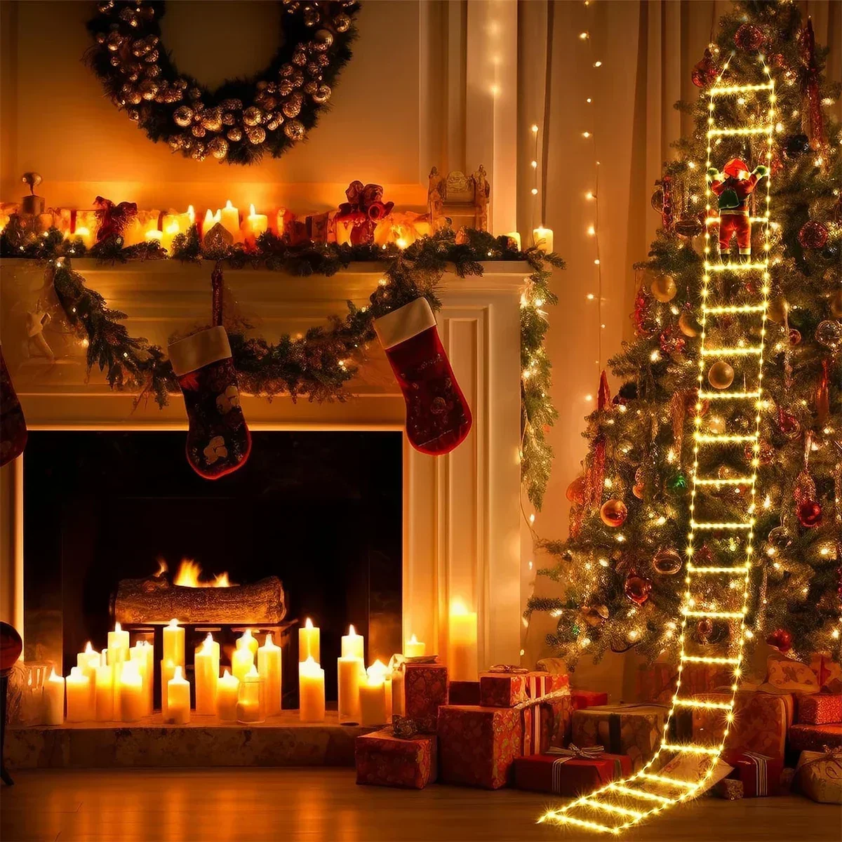 LED Ladder Light for Santa Cla - Outdoor Lighting Tree recension och pris