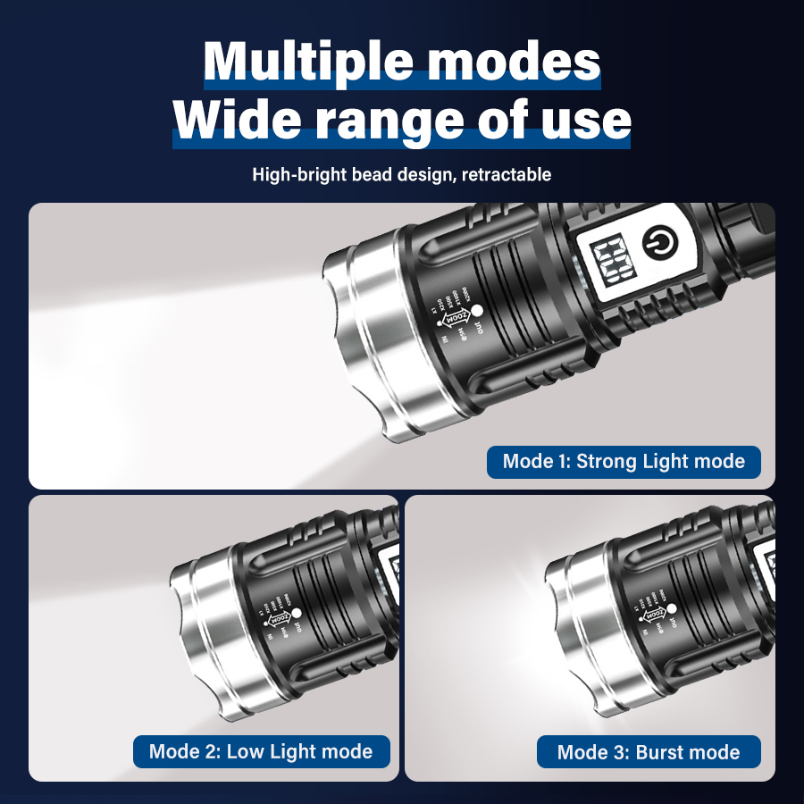 High Power 200000LM LED Flashl - Outdoor Lighting Types recension och pris