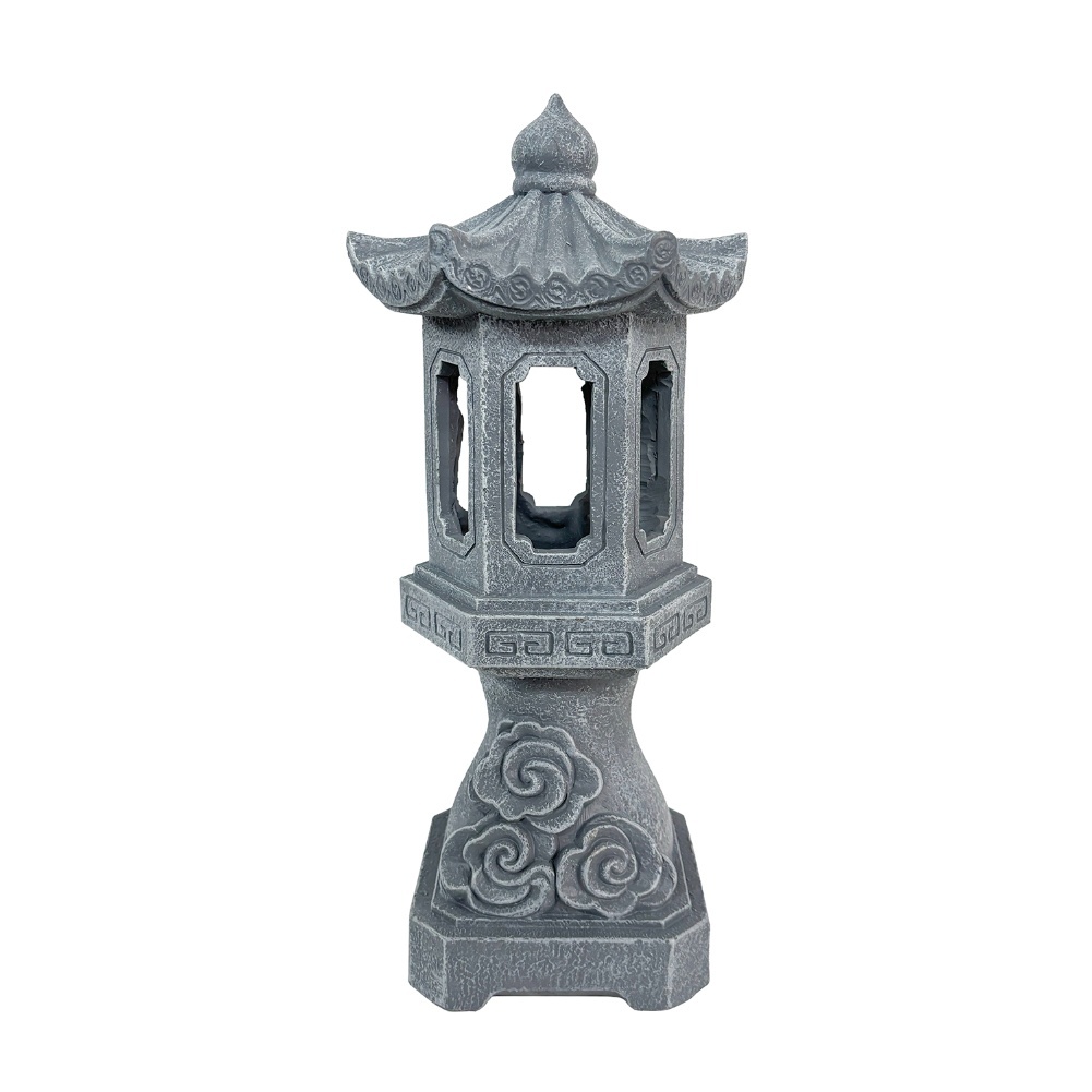 Zen Solar Pagoda Lantern with  - Outdoor Zen Lighting recension och pris