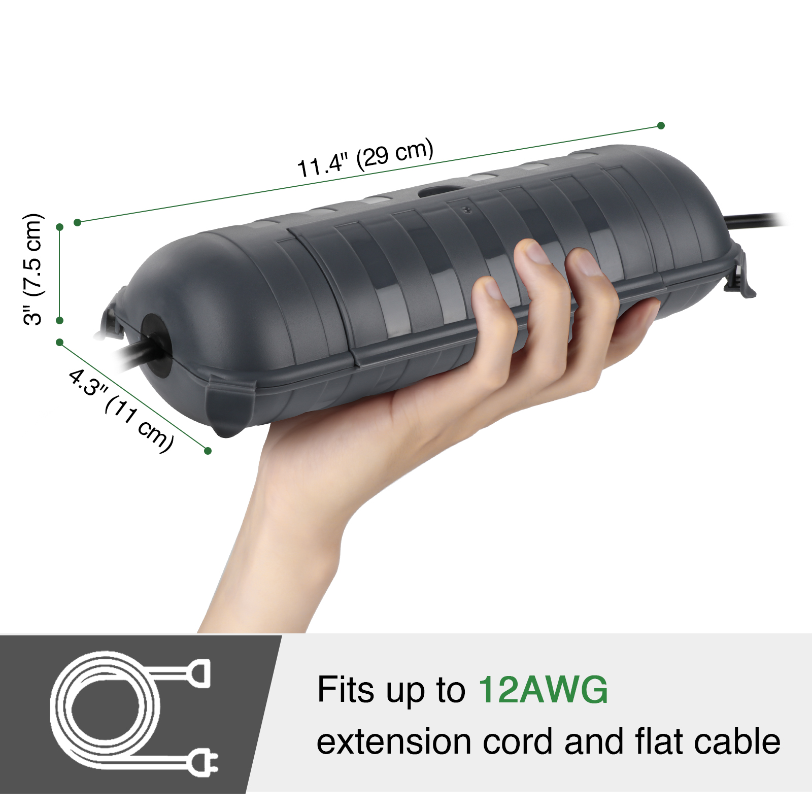 Large Weatherproof Outdoor Ele - Outdoor Lighting Socket recension och pris