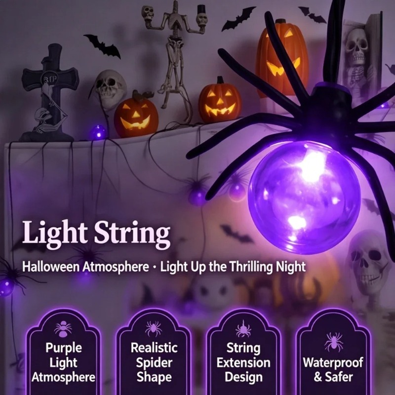 Battery Powered Spider LED Str - Outdoor Lighting And Decor recension och pris