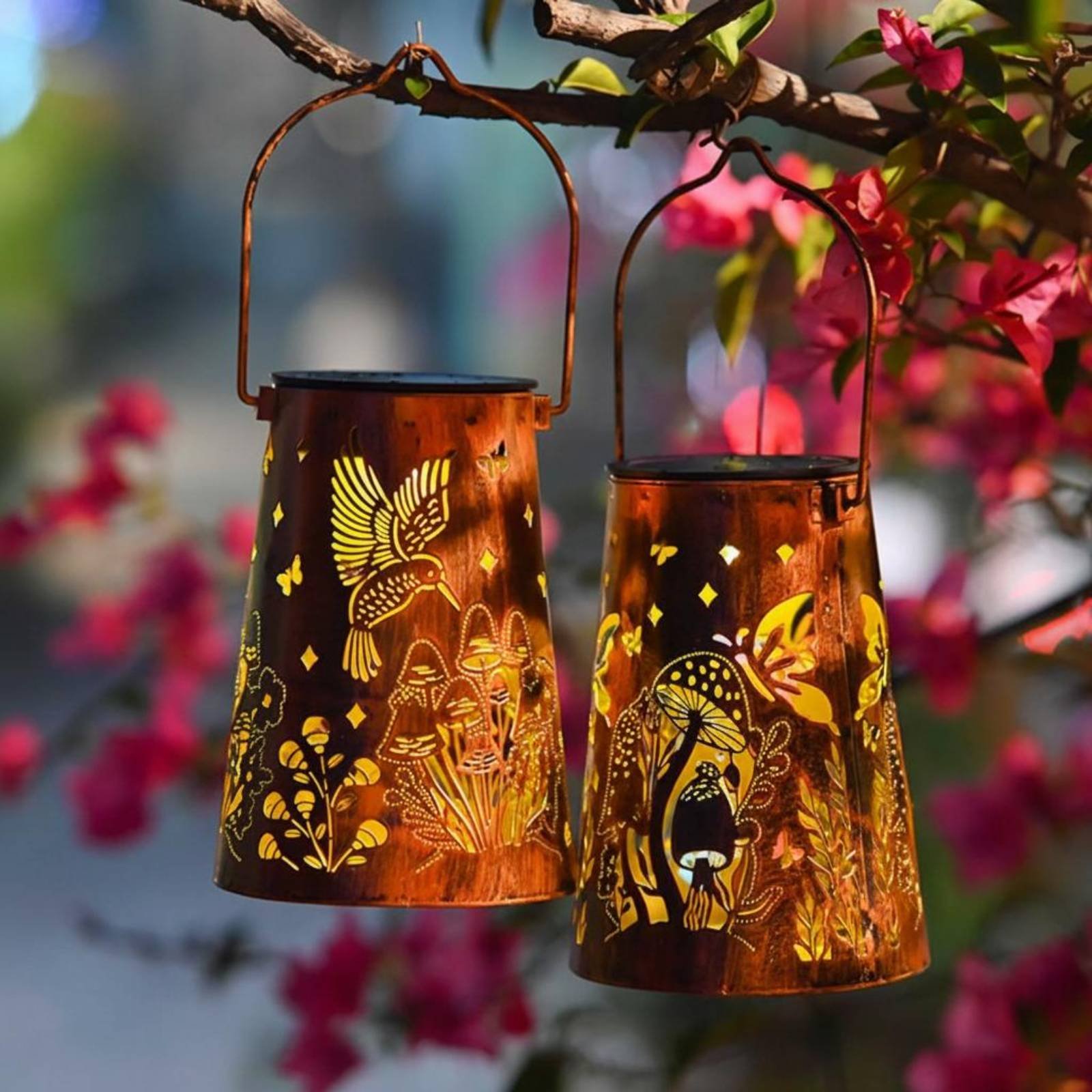 Floral Garden Lantern Pattern  - Outdoor Lighting And Decor recension och pris