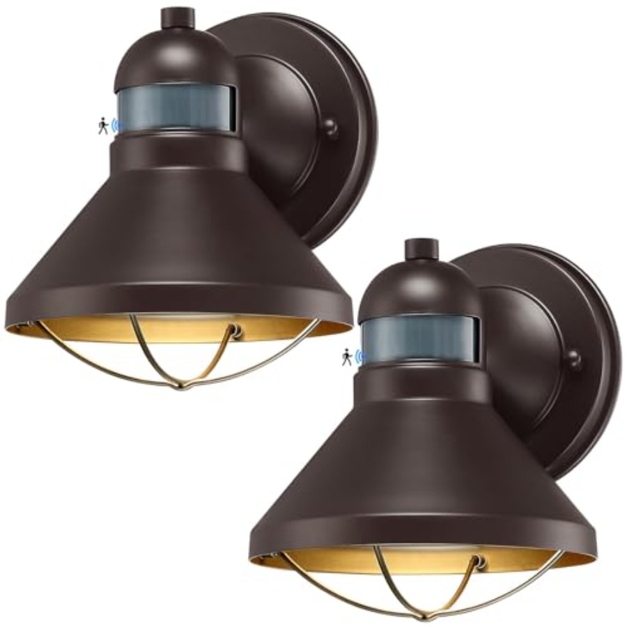2 Pack Motion Sensor Outdoor L - Lighting Fixture Outdoor recension och pris