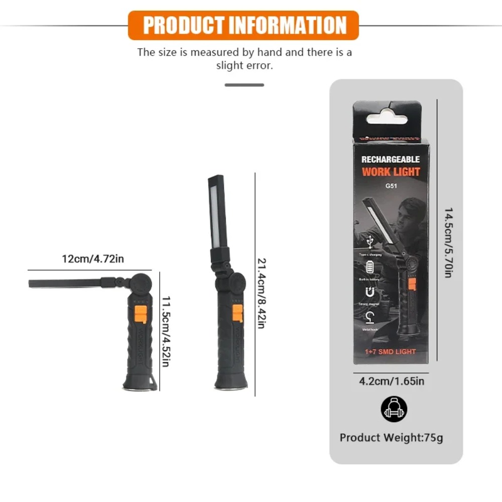 Portable COB LED Flashlight US - Outdoor Lighting Types recension och pris