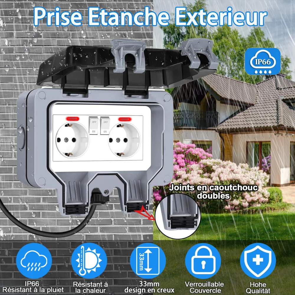 European-Style Outdoor Socket  - Outdoor Lighting Socket recension och pris