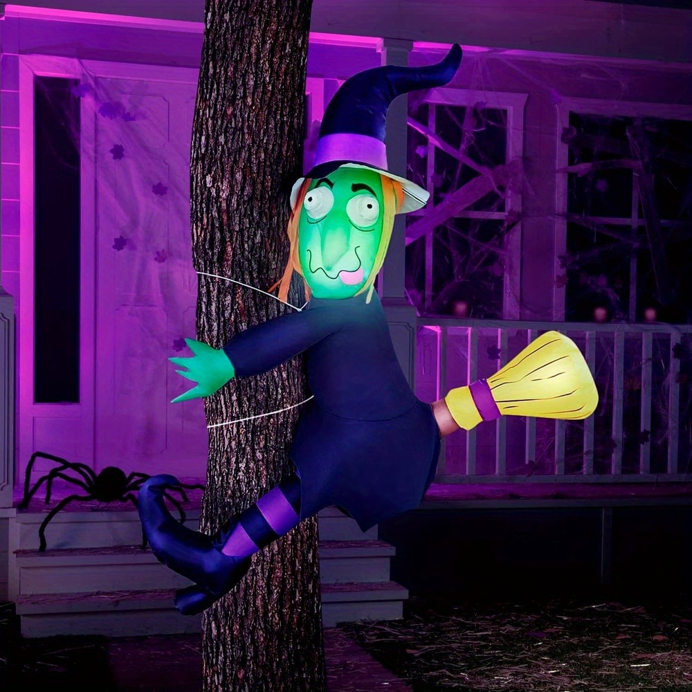 4FT Halloween Inflatable Witch - Outdoor Lighting Tree recension och pris