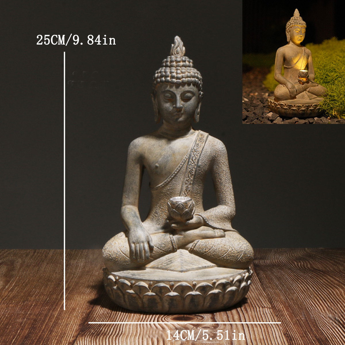Zen-Inspired Solar-Powered Bud - Outdoor Zen Lighting recension och pris