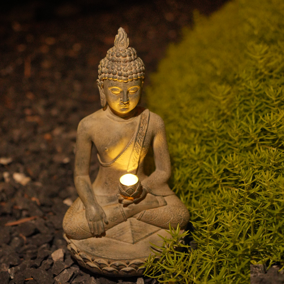 Zen-Inspired Solar-Powered Bud - Outdoor Zen Lighting recension och pris