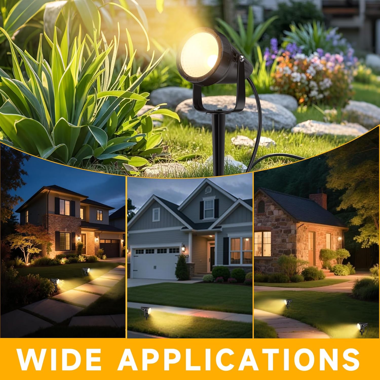 12-Pack Waterproof Outdoor Spo - Outdoor Lighting Kit With Transformer recension och pris