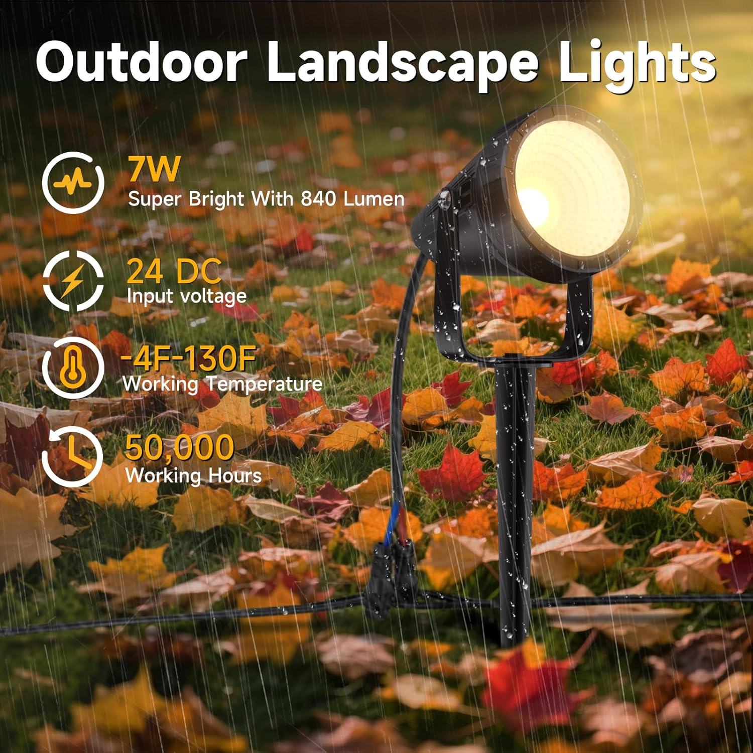 12-Pack Waterproof Outdoor Spo - Outdoor Lighting Kit With Transformer recension och pris