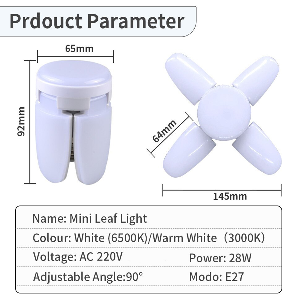 28W Fan Shape LED Bulb E27 LED - Outdoor Lighting Warehouse recension och pris