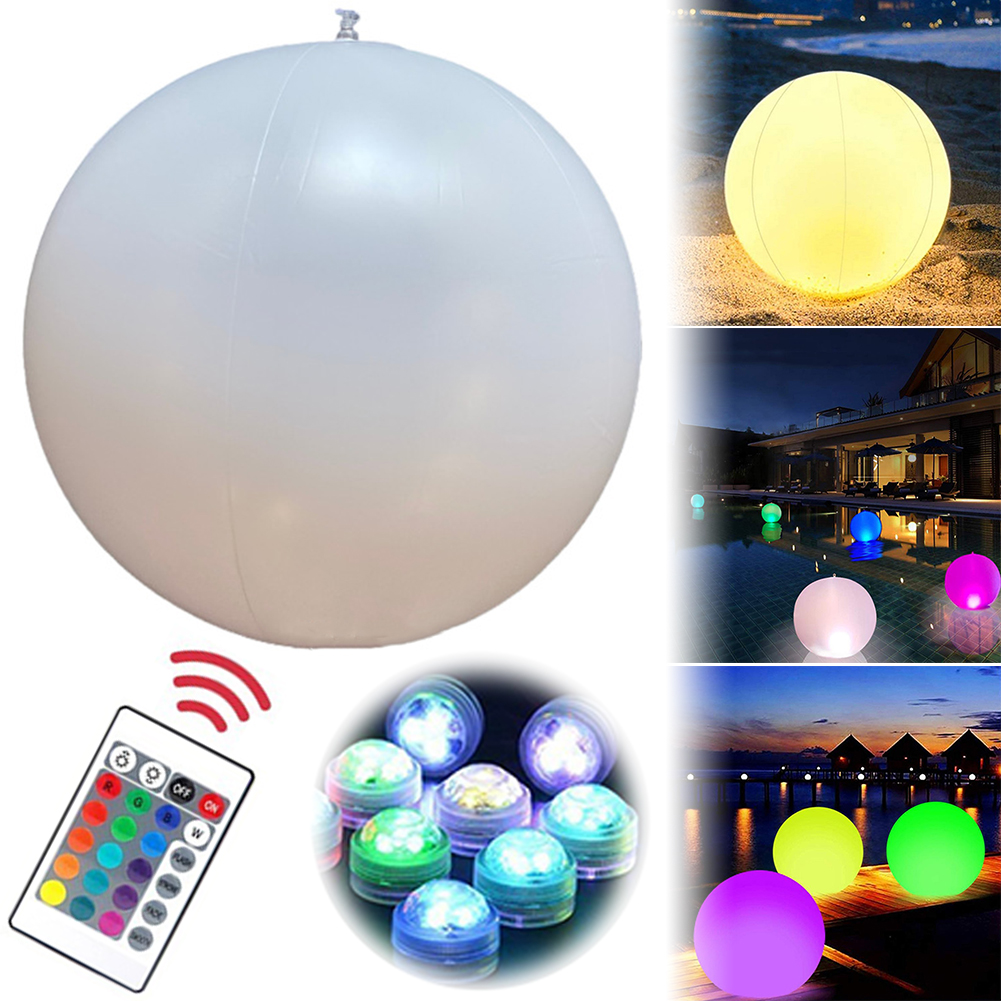 1-4PCS Floating Pool Lights wi - Pond Light Submersible recension och pris