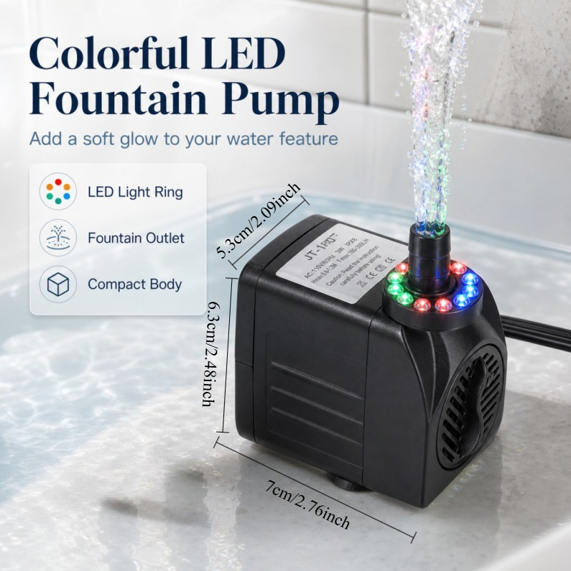 16W LED Light Fountain Pump Fi - Pond Light Submersible recension och pris