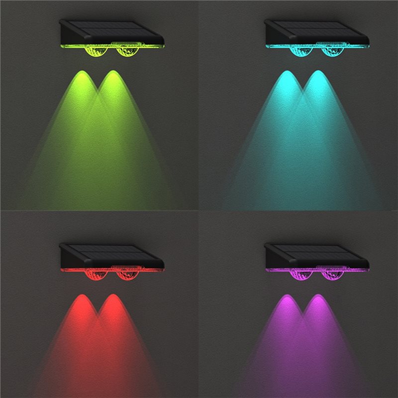 Hot Sale-4PCS RGB Solar Wall L - Outdoor Lighting On Sale recension och pris