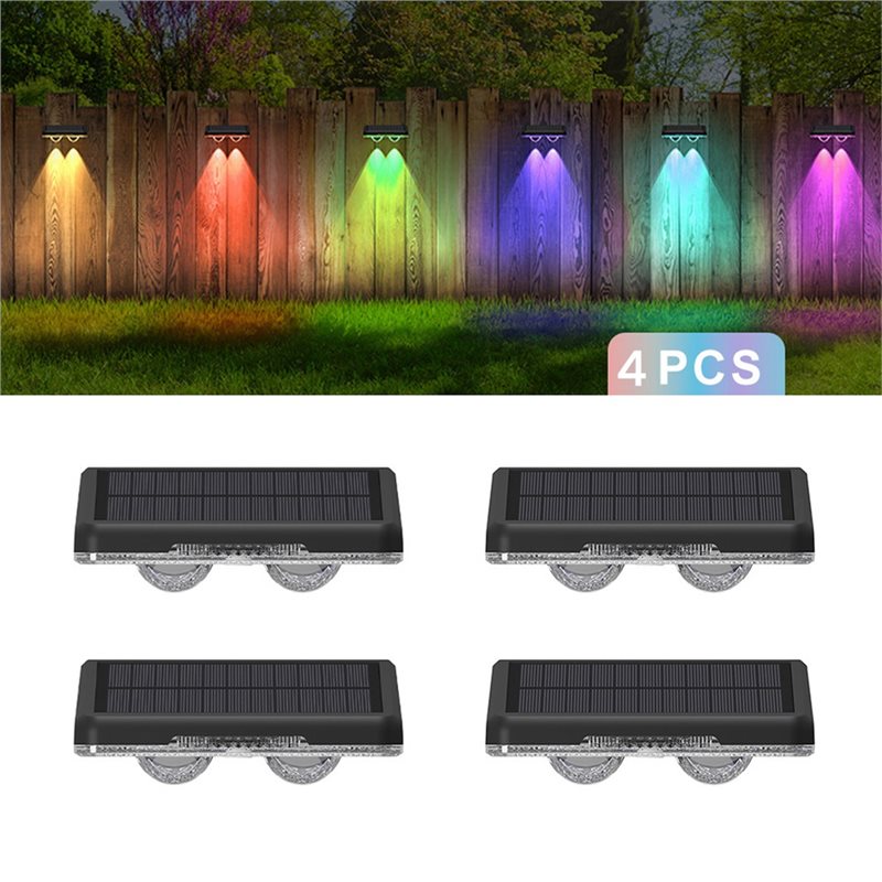 Hot Sale-4PCS RGB Solar Wall L - Outdoor Lighting On Sale recension och pris