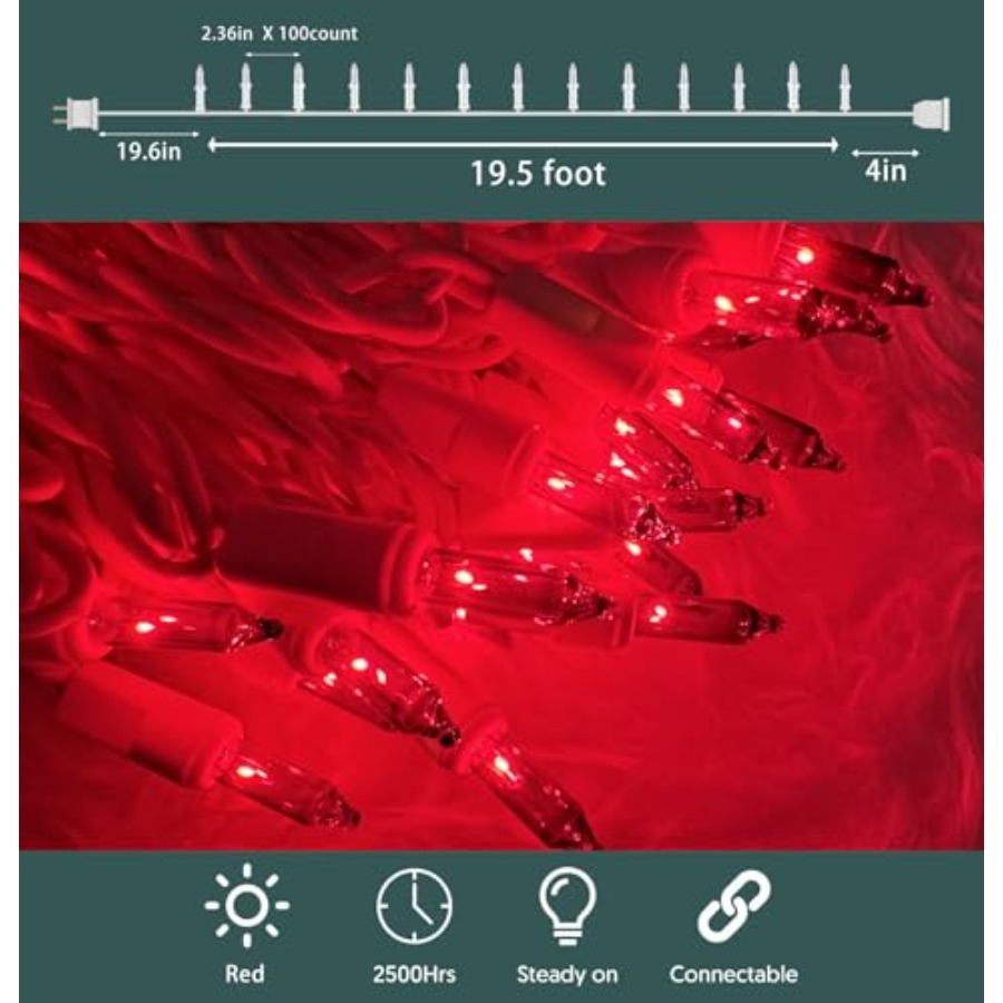 Christmas Lights 100 Count Chr - Outdoor Lighting Tree recension och pris