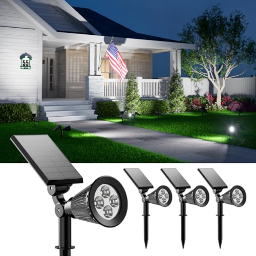 Solar Spotlights Outdoor Water - Outdoor Lighting And Landscape recension och pris