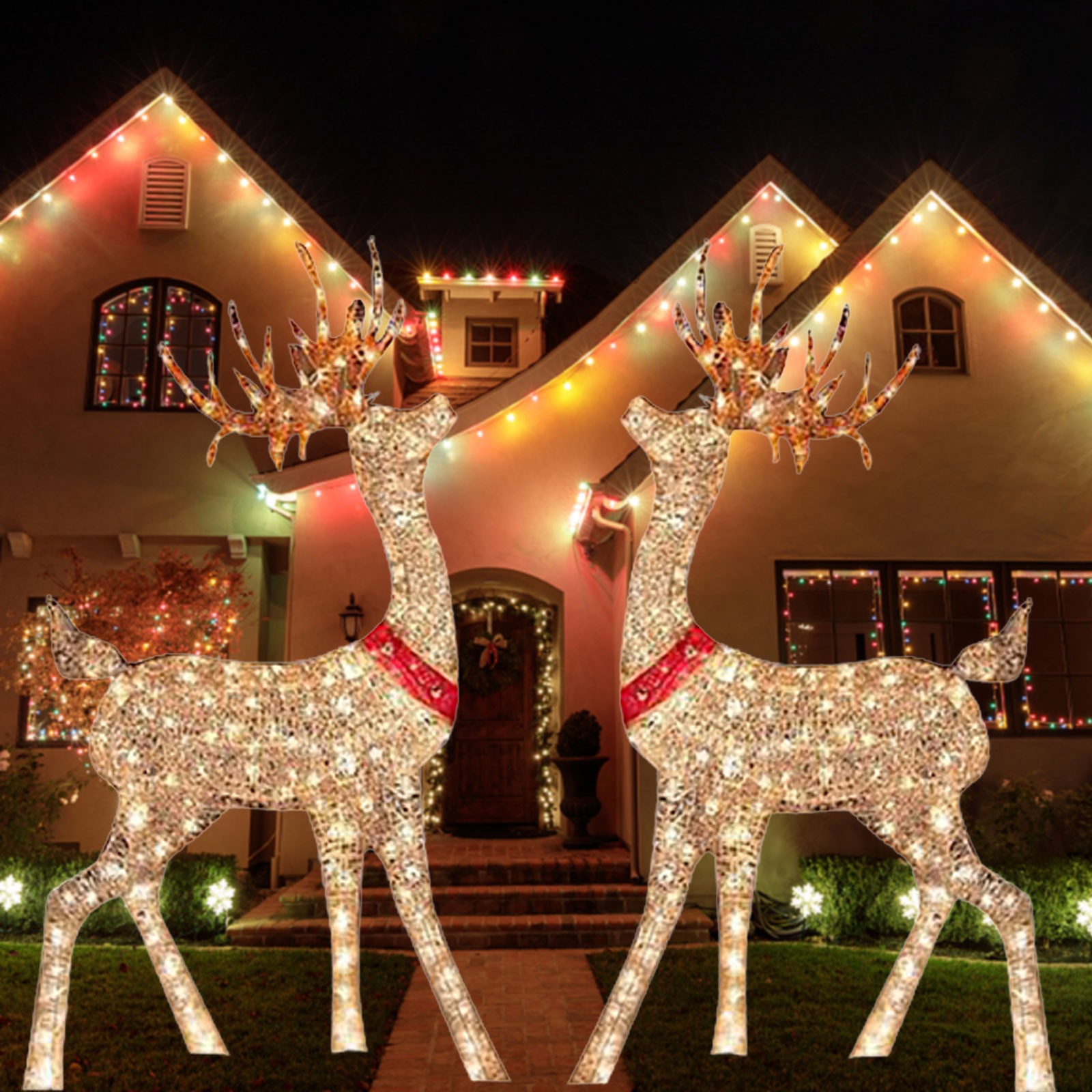 Lighted Christmas Decoration D - Outdoor Lighting Yard Stakes recension och pris