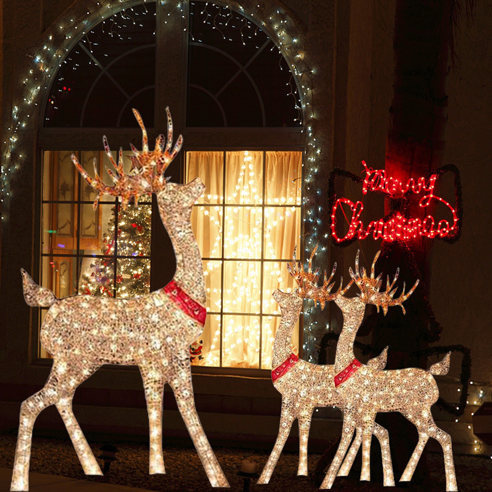 Lighted Christmas Decoration D - Outdoor Lighting Yard Stakes recension och pris