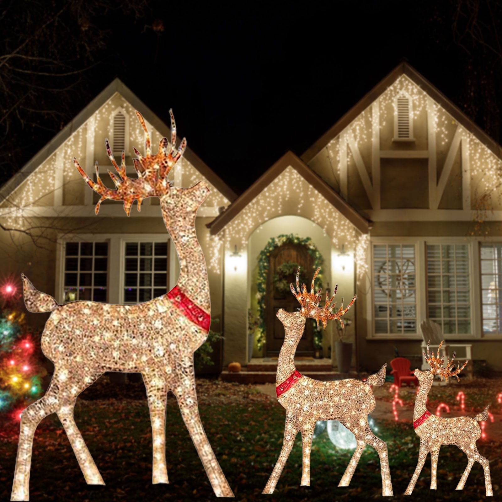 Lighted Christmas Decoration D - Outdoor Lighting Yard Stakes recension och pris