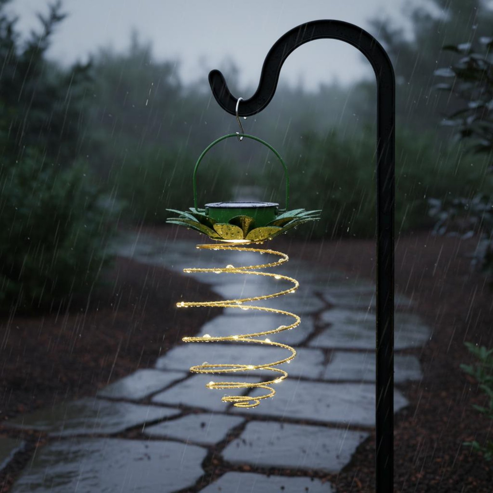 2 Pieces Solar Pineapple Lamp  - Outdoor Lighting And Landscape recension och pris